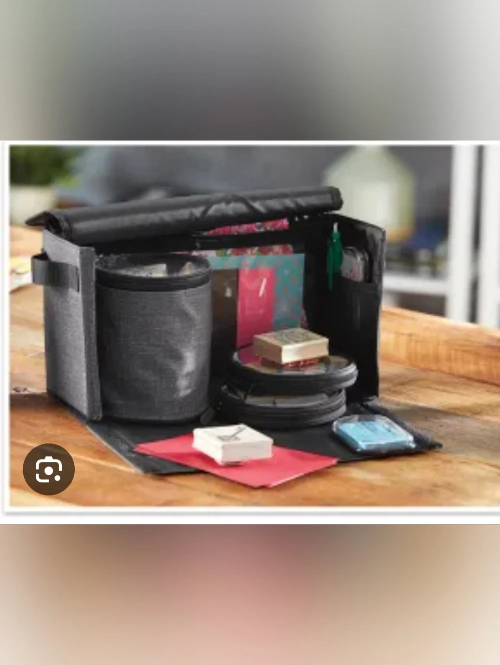 Thirty-One Get Creative Case In Feather Print - Picture 6 of 6